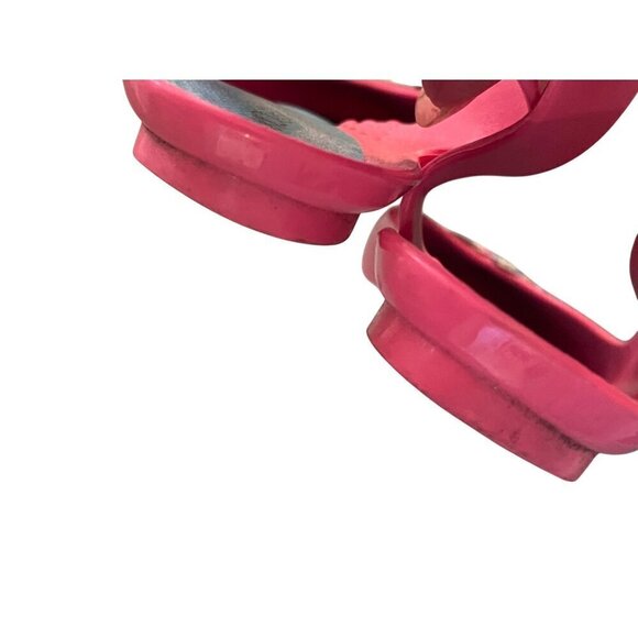 Oka B womens jelly shoes flat pink size 9 excellent condition - Picture 4 of 5